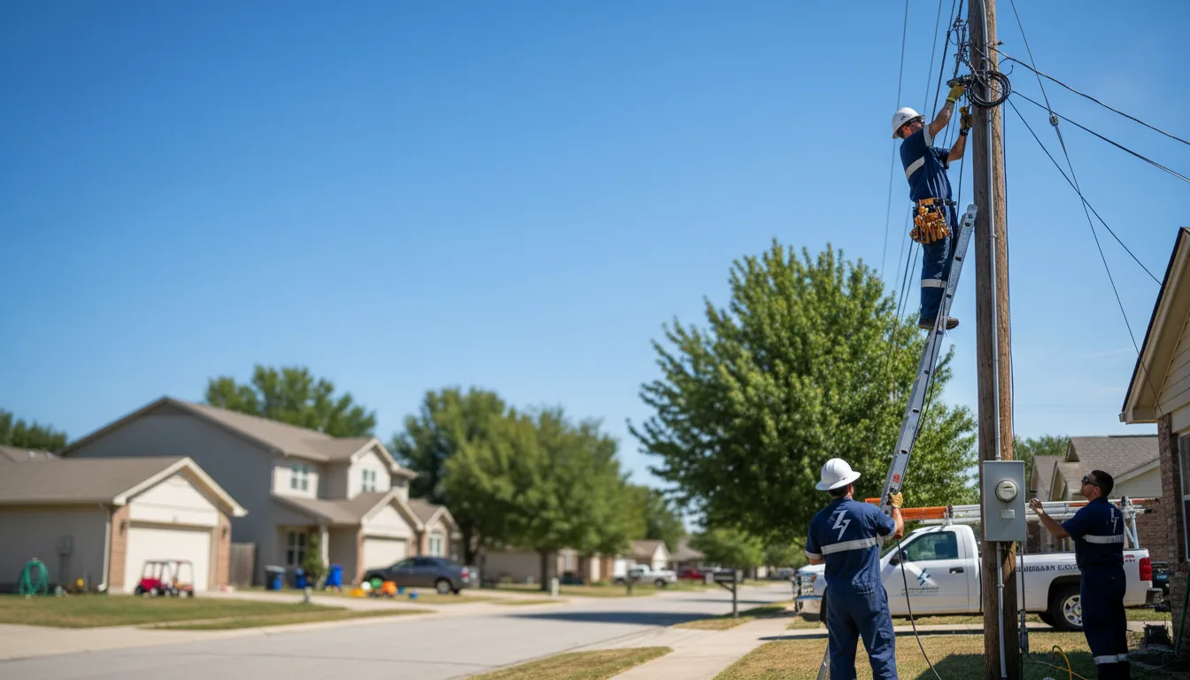 Residential electrician providing installation services in Harrod, OH
